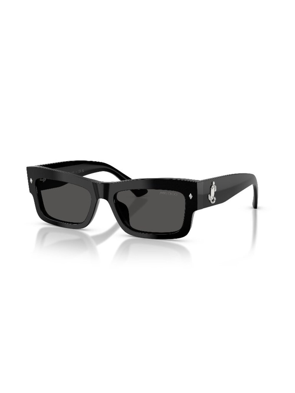 New Jimmy Choo Women's Sunglasses Black Grey Lens Acetate Frame JC5063U 500087